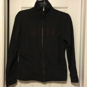 Black Puma Zip up sweater